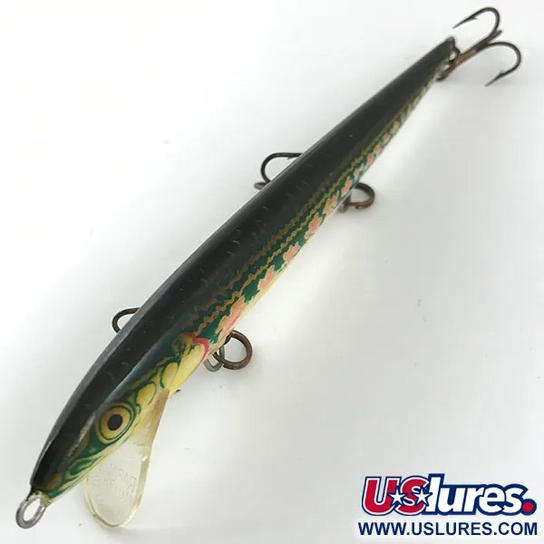 Rapala Original Floater Wobbler, Rot/Gold/Grün, 7g, Irland-Prägung, #4453