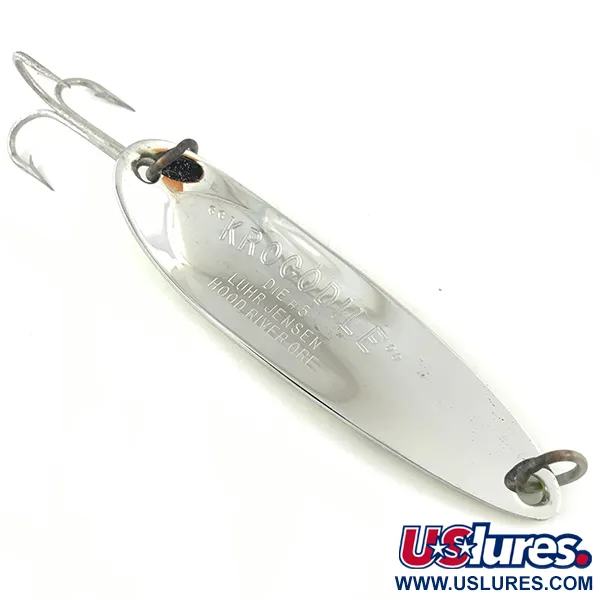 Luhr Jensen Krocodile Die #5 Blinker, Gelb/Grün/Nickel, 23g, #4470
