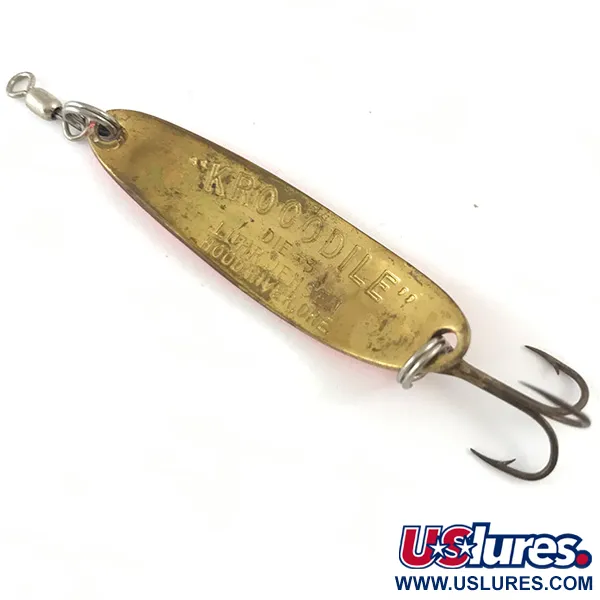 Luhr Jensen Krocodile Die #3 UV Blinker, Pink/Gold, 10g, UV, #4471