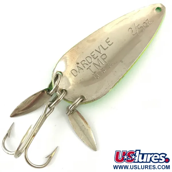 Eppinger Dardevle Imp Klicker UV Blinker, Fluorescent Green UV, 11g, #4481