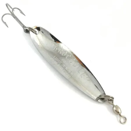 Luhr Jensen Krocodile Die #4 Blinker, Gehämmertes Nickel, 14g, #4507