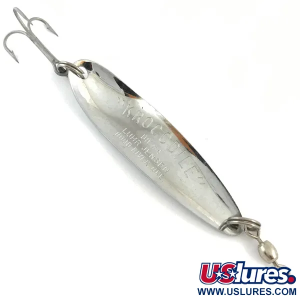 Luhr Jensen Krocodile Die #4 Blinker, Gehämmertes Nickel, 14g, #4507
