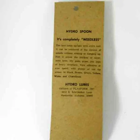 Hydro Lures Weedless Hydro Spoon Krautblinker, Gelb/Rot, 14g, #4510