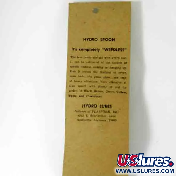 Hydro Lures Weedless Hydro Spoon Krautblinker, Gelb/Rot, 14g, #4510