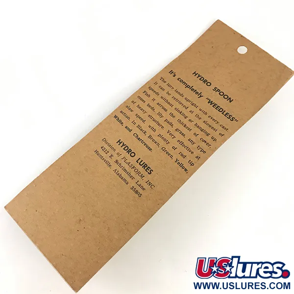 Weedless Hydro Spoon Löffelköder, Weiß/Rot/Grün, 14g, Krautschutz, #5833