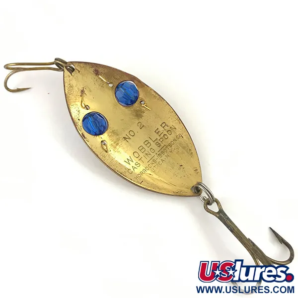 Horrocks-Ibbotson Wobbler Löffel, Messing/Blau, 23g, Glasaugen, #4553