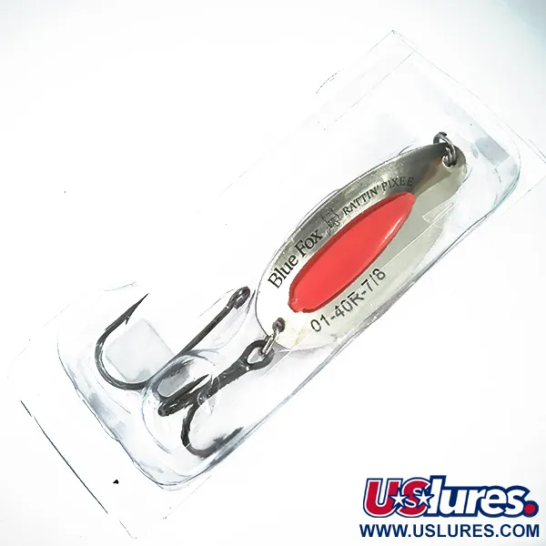 Blue Fox Rattlin Pixee UV Blinker, Nickel/Fluo Pink, 24g, UV, #4576