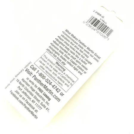 Panther Martin 2 Spinner, Gold, 2.5g, Echtvergoldung, #4582