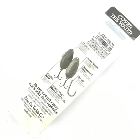 Blue Fox Pixee Blinker, Hammered Nickel / Blue, 24g, UV Bright, #4588