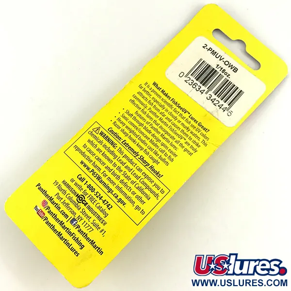 Panther Martin 2 Spinner, Regenbogenforelle, 2.5g, FishSeeUV, #4602