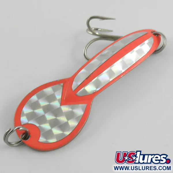 Glen Evans Loco 3 Blinker, Fluo-Orange/Nickel, 17g, Vintage, #4610