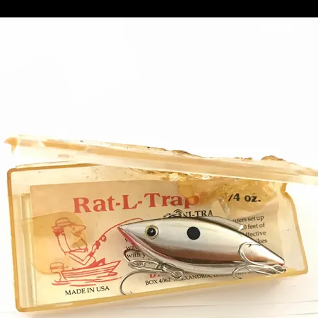 Bill Lewis Rat-L-Trap Lipless Crankbait, Silber, 10g, Vintage, #4622