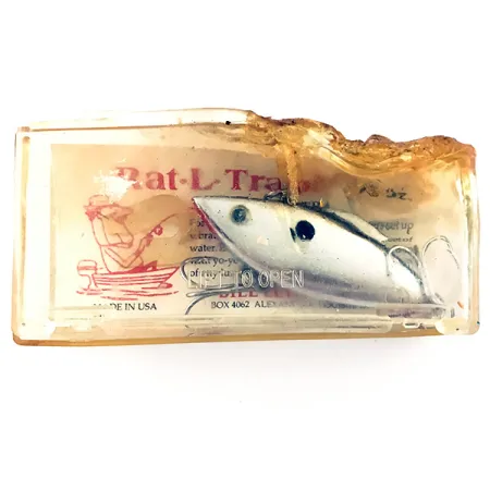 Bill Lewis Rat-L-Trap Lipless Crankbait, Silber, 10g, Vintage, #4622