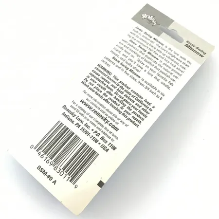 Renosky Sonic Swing Minnow 0 Spinner, Silber, 2g, Tail-Flex, #4639