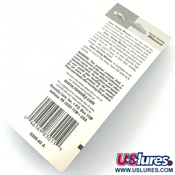 Renosky Sonic Swing Minnow 0 Spinner, Silber, 2g, Tail-Flex, #4639