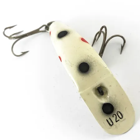 Worden Flatfish Wobbler, Weiß/Rot/Schwarz, 9g, U 20 Modell, #4658