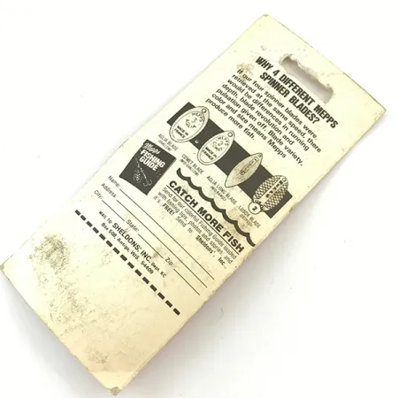 Mepps Aglia 1 Spinner, Rot/Weiß/Gold, 3.5g, Sofortrotation, #4660