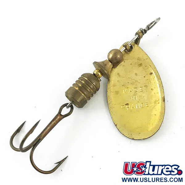 Mepps Aglia 2 (1950s) Spinner, Gold, 4,5g, Vintage-Sammlerstück, #4671