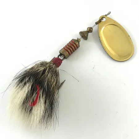 Mepps Aglia 3 dressed Spinner, Gold, 7,3g, Eichhörnchenschwanz, #4673