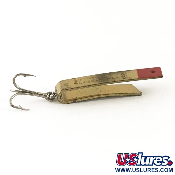 South Bend Super-Duper 503 Blinker, Messing / Rot, 4.3g, USA, #4685