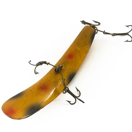 Helin Flatfish Wobbler, Gelb / Schwarz, 9g, Klassik-Design, #4686