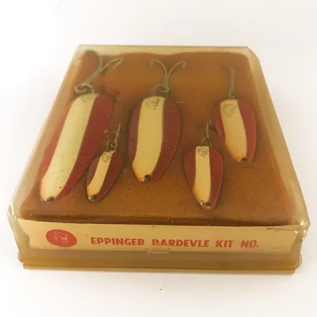 Eppinger Dardevle Kit Blinker, Rot/Weiß/Nickel, 28g, Dearborn, #4694