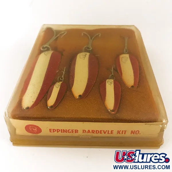 Eppinger Dardevle Kit Blinker, Rot/Weiß/Nickel, 28g, Dearborn, #4694