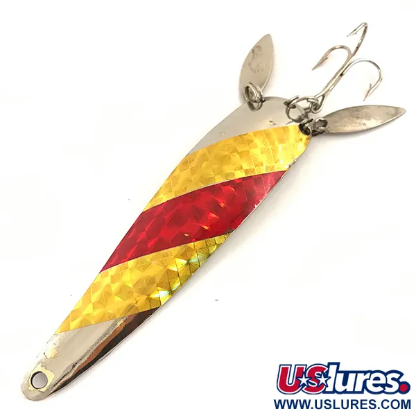 Marathon (with sonic blades) Blinker, Nickel/Gold/Rot, 17g, #4700