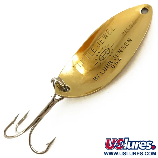 Luhr Jensen Little Jewel Blinker, Gold, 14g, Vintage, #4717