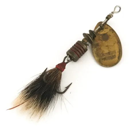 Mepps Aglia 1 dressed Spinner, Messing, 3,5g, Eichhörnchenhaar, #4722
