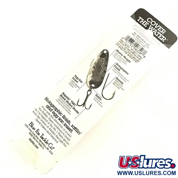 Blue Fox Rattlin Pixee UV Blinker, Rainbow Herring, 14g, UV Glow, #4737