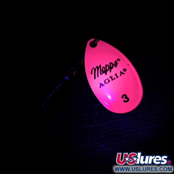 Mepps Aglia 3 Hot Pink UV Spinner, Pink, 7g, UV-aktiv, #4753