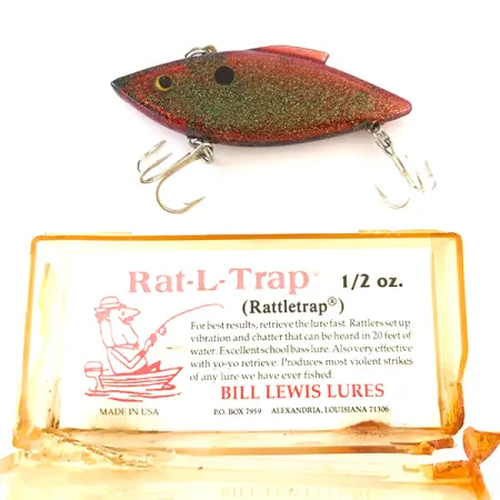 Bill Lewis Rat-L-Trap Lipless, Red Green Glitter, 14g, Laut, #4793