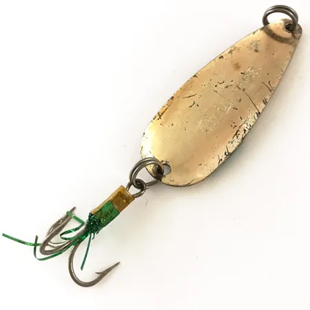 Lindy Finsel Blinker, Gold / Grün, 10g, Vergoldet, #4798