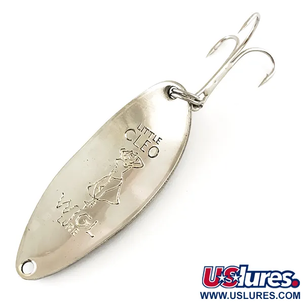 Acme Little Cleo (Hula Girl) Blinker, Nickel/Blau/Rot, 14g, #4809