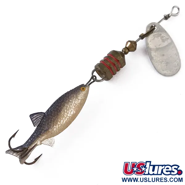 Mepps Comet Mino 0 Spinner, Silber, 3,5g, Gummifisch-Trailer, #4832