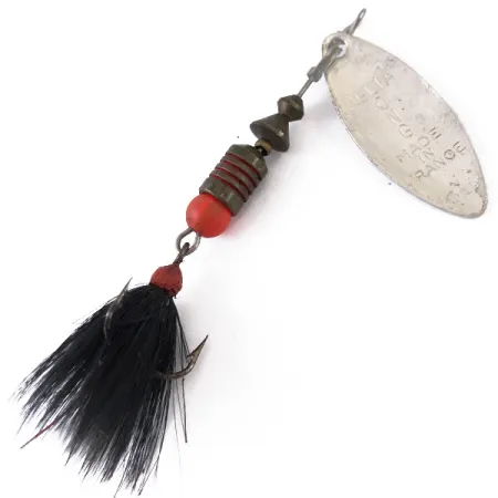 Mepps Aglia Long 1 Dressed Spinner, Silber, 4.5g, Weidenblatt, #4834