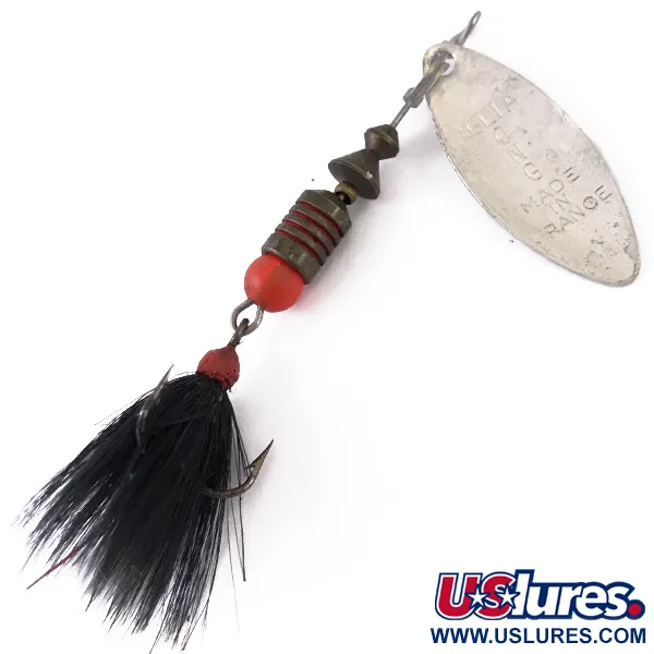 Mepps Aglia Long 1 Dressed Spinner, Silber, 4.5g, Weidenblatt, #4834