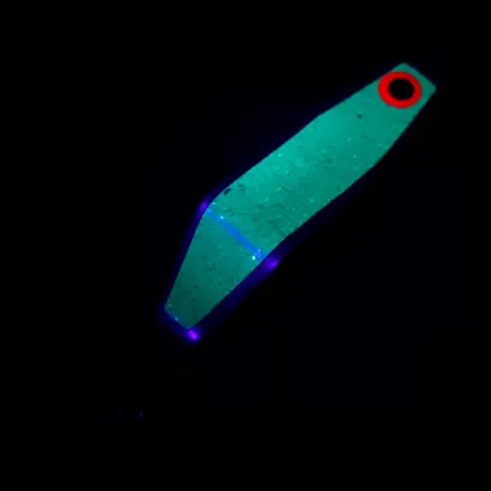 Shasta Humdinger Blinker, Nickel/Grüner Glitter, 11g, Einzelhaken, #4871