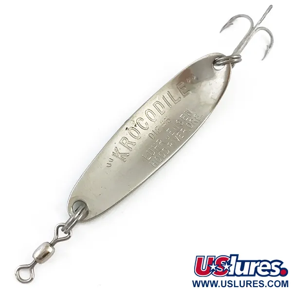 Luhr Jensen Krocodile Die #3 Blinker, Gelb/Grün, 10g, Schuppen, #4905