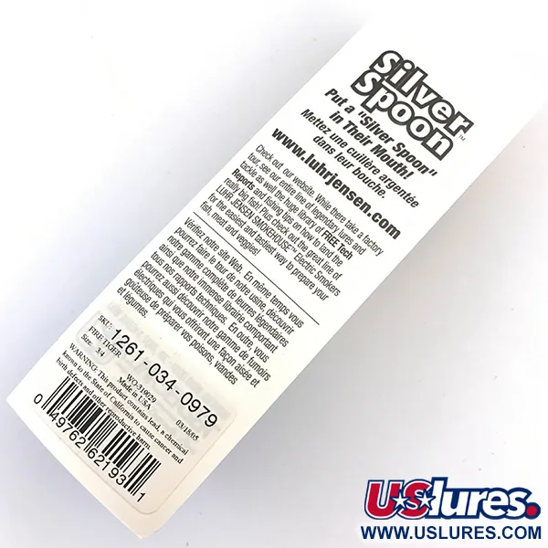 Luhr Jensen Weedless Silver Spoon UV, Fire Tiger, 17g, Blinker, #5796