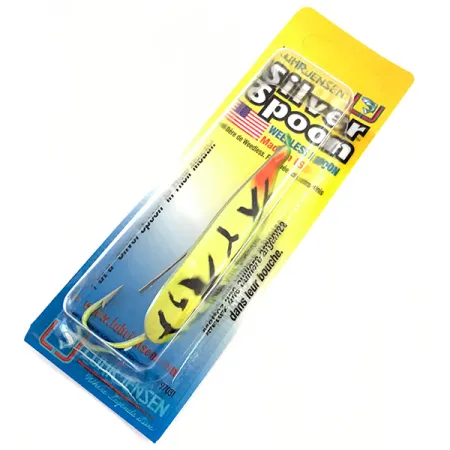 Luhr Jensen Weedless Silver Spoon UV, Fire Tiger, 17g, Blinker, #5796