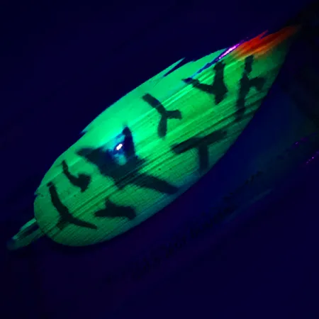 Luhr Jensen Weedless Silver Spoon UV, Fire Tiger, 17g, Blinker, #5796