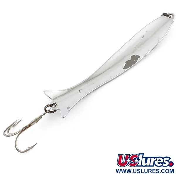 Mooselook wobbler Blinker, Nickel, 28g, Zwillingsflossen-Heck, #4946