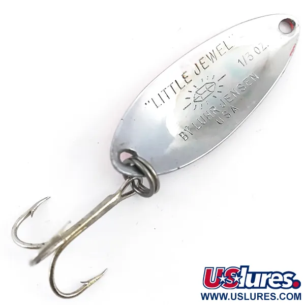 Luhr Jensen Little Jewel UV Blinker, Hammerschlag-Nickel, 9g, UV, #4947