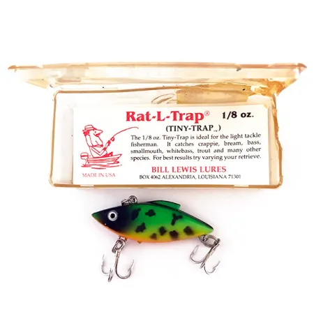 Bill Lewis Tiny-Trap Lipless Crankbait, Fire Tiger, 5.5g, Sinkend, #4952