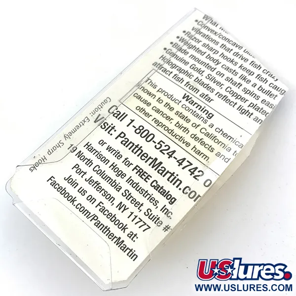 Panther Martin 2 Spinner, Gold, 1,77g, Direktanbau-Blatt, #4994