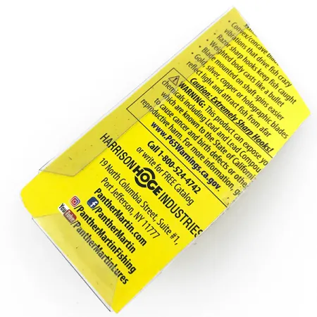 Panther Martin 6 Spinner, Silber / Blau, 6g, In-Line-Blatt, #4998