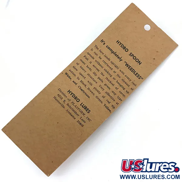 Hydro Lures Weedless Hydro Spoon Krautblinker, Schwarz/Grün/Gelb, 14g, #5489