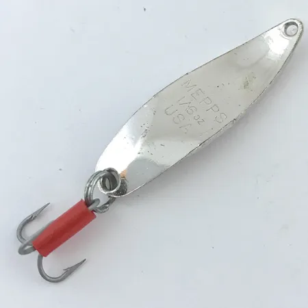 Mepps Syclops 00 Blinker, Silber / Rot, 4.5g, S-Form, #5038